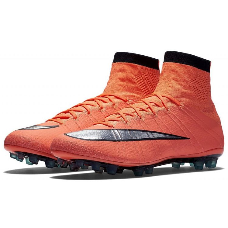 Nike Artificial Turf AG (Rubber Short Studs) Shock Absorbing Non-Slip Durable Soccer Shoes Men Soccer Shoes Orange 717138-803