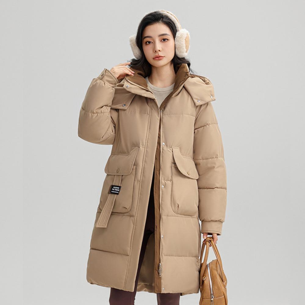 Down Cotton-padded Clothes for Women Are Over the Knee, the New Thickened, Loose and Thin Temperament Cotton-padded Clothes and Cotton-padded Jackets.