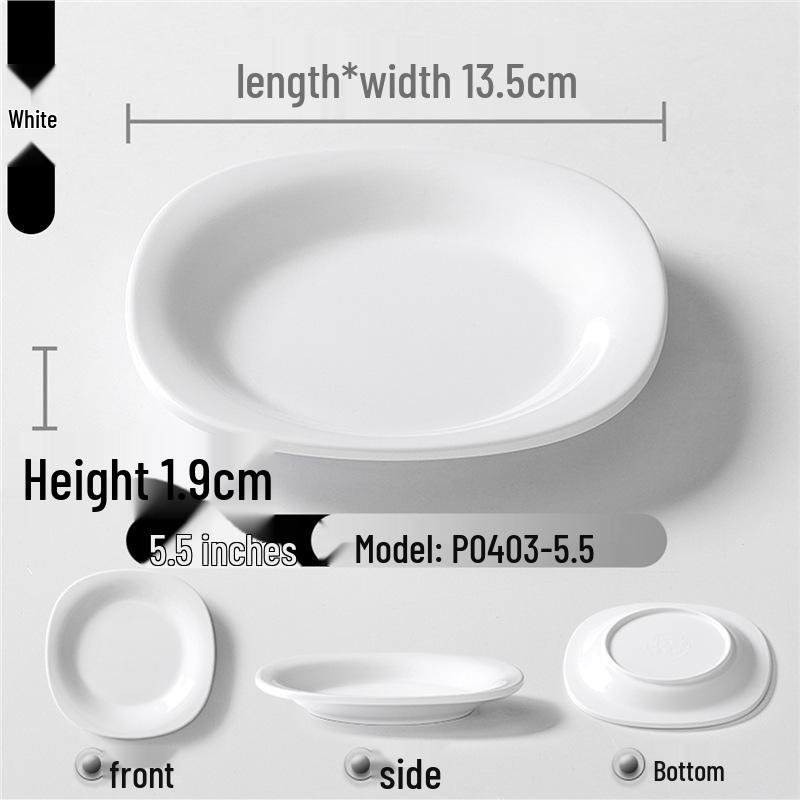 Zweifarbige Melamin-Tischware: Kleines Schalen- und Schalenset für Buffet und Grill-Dipsaucen.