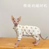 Leichter 4-Beiner Katzen-Jumpsuit Sphynx Devon Rex Kühlendes Outfit Kleiner Bär Design