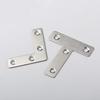 10Pcs 40/50/60/80mm Connection Plate Flat Fastener Corner Bracket Angle Bracket  Hardware Accessory