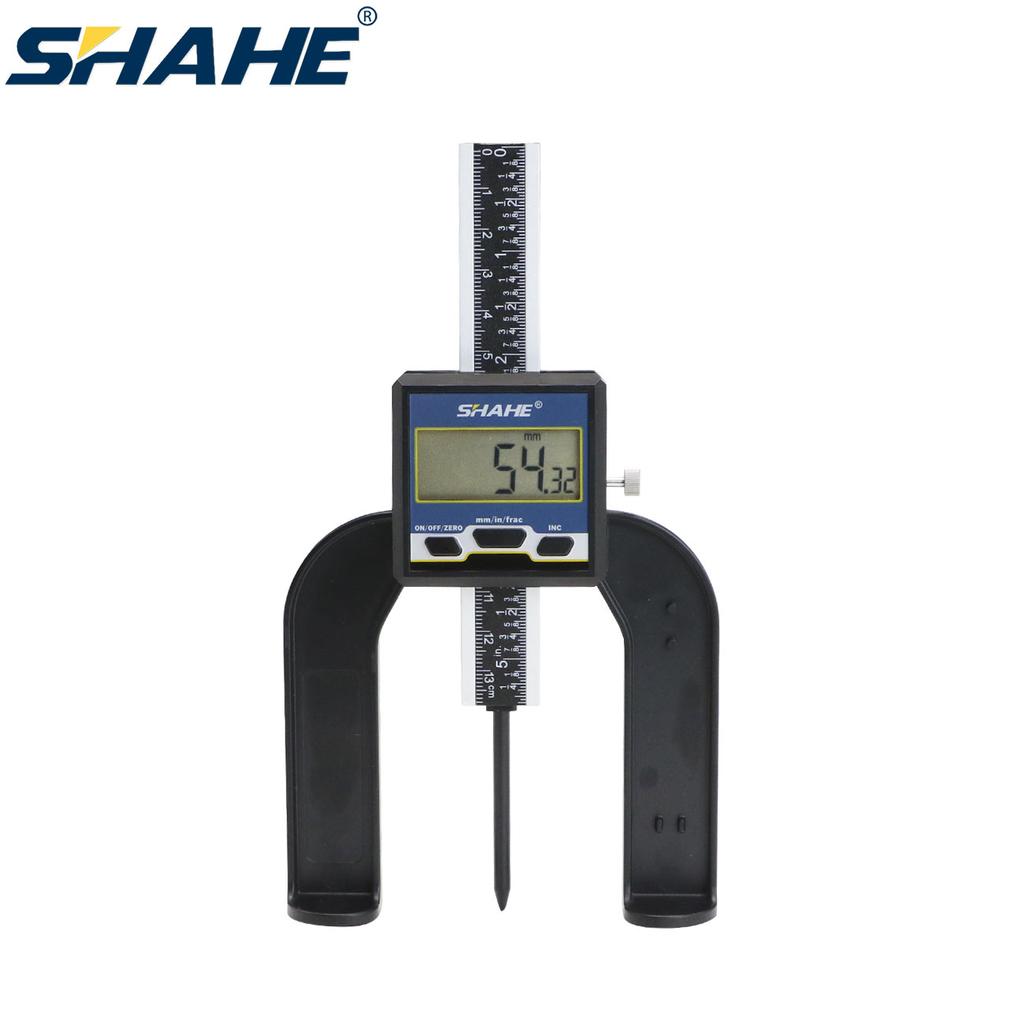 SHAHE Measuring Tool Digital Caliper Mini Digital Height Gauge Depth Gauge for Router Table 0-80mm 3 1/8 Inch Depth Gauge
