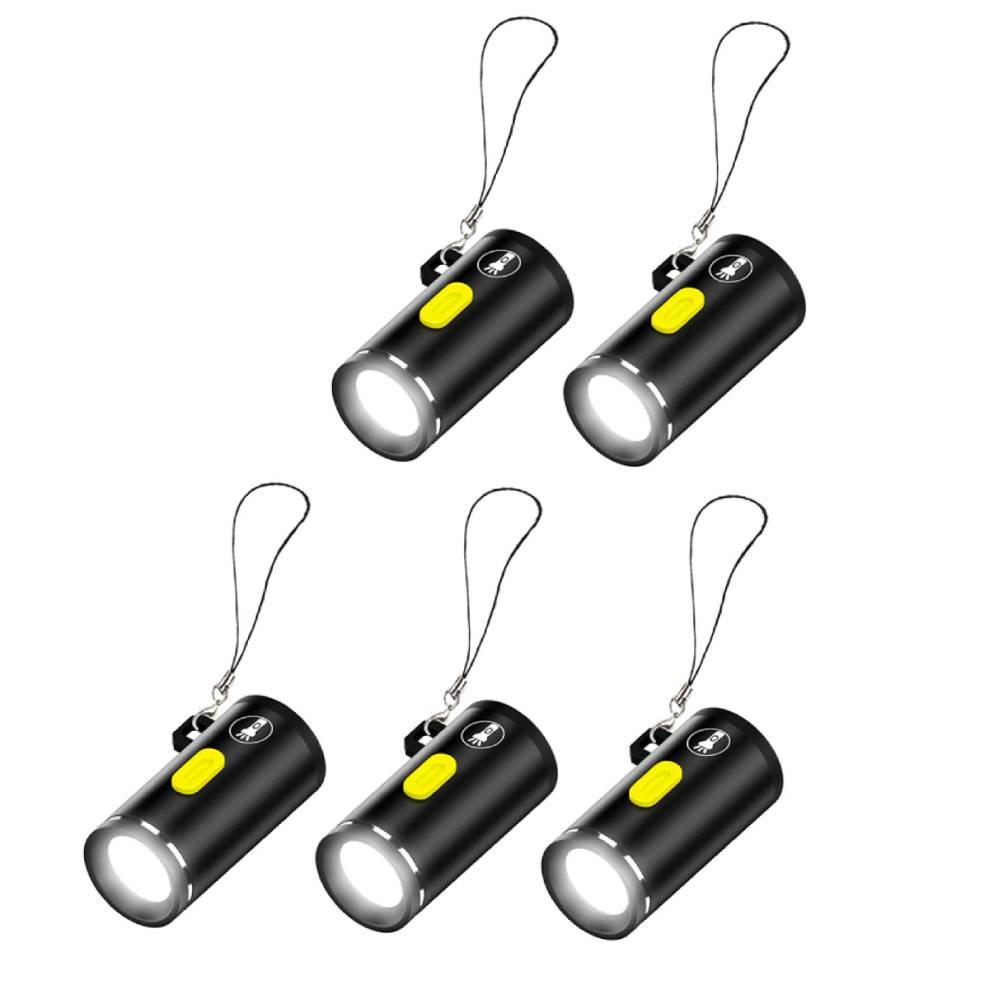 LED Small Pocket Flashlight Type C Powered Portable Camping Flashlight Outdoor Emergency Light for Outdoor Hiking Camping