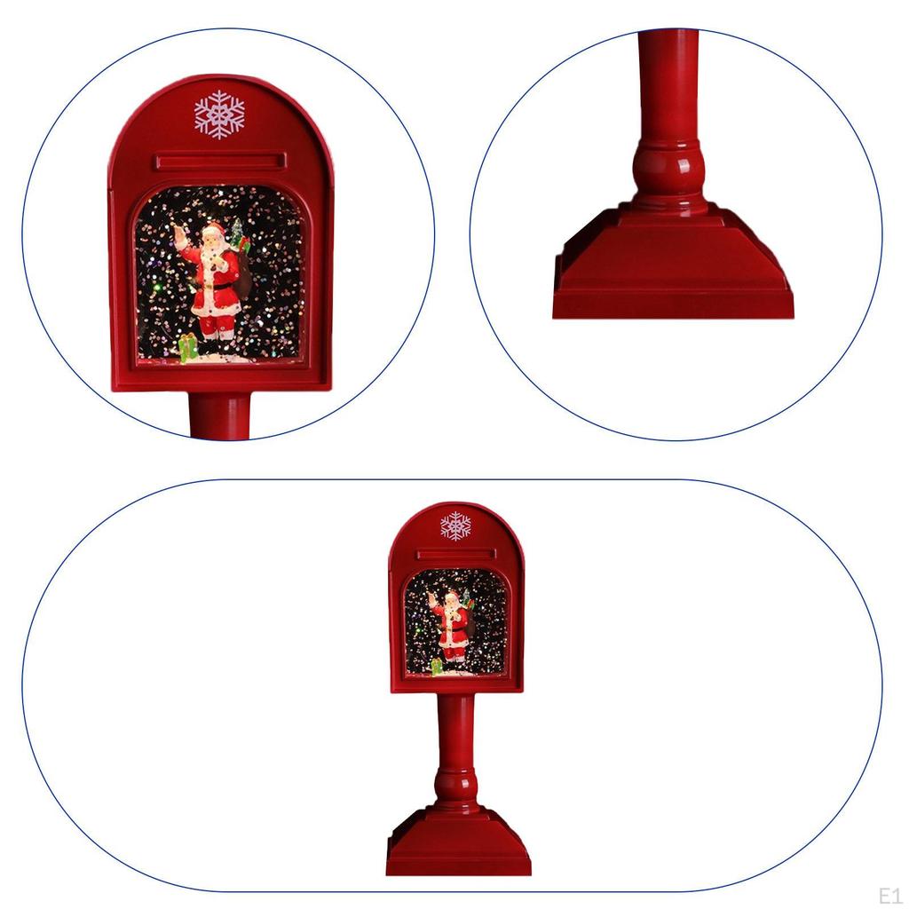 Christmas Snow Globe Lantern Glitter Water 8x7x20cm Gifts Ornament Decoration for