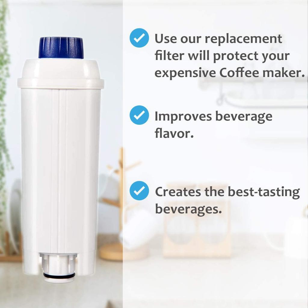 DeLonghi Coffee Machine Compatible Filter Cartridge DLSC002 for Esam, etam, and EC680 Models