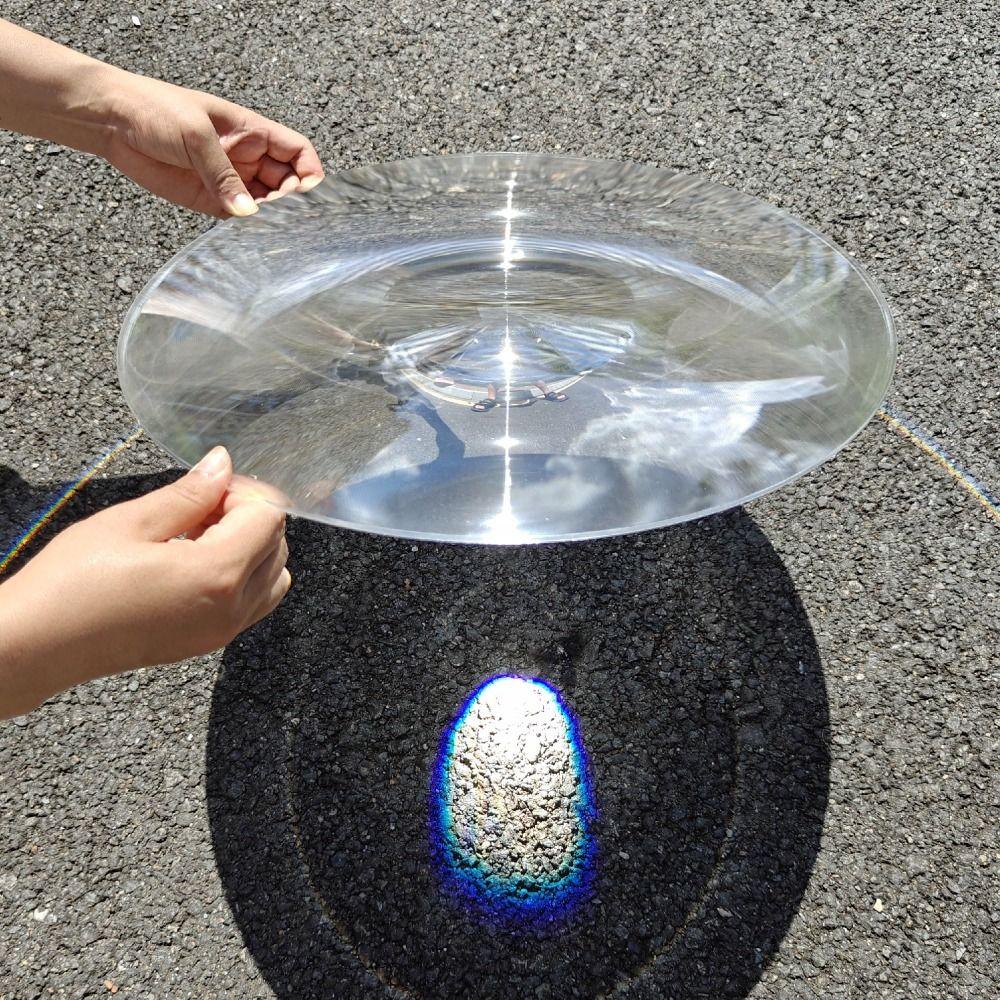 PMMA Plastic Solar Concentrator 300mm Diameter Optical Lens Acrylic Fresnel Lens  Solar Experiment
