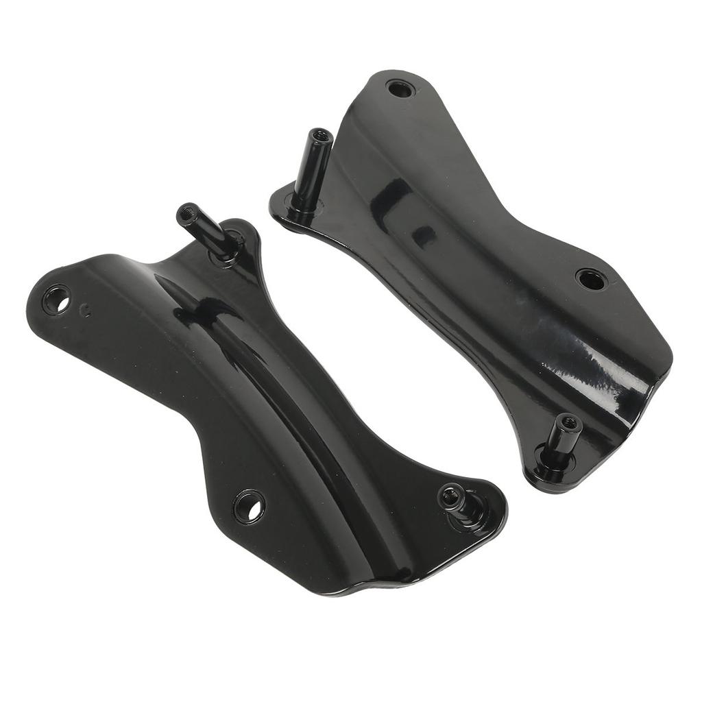 HUILI-JPHOME 4-Piece Docking Hardware Kit for Harley Touring, Street Glide, Road King, and Street Glide (2014-Onward) (Black)