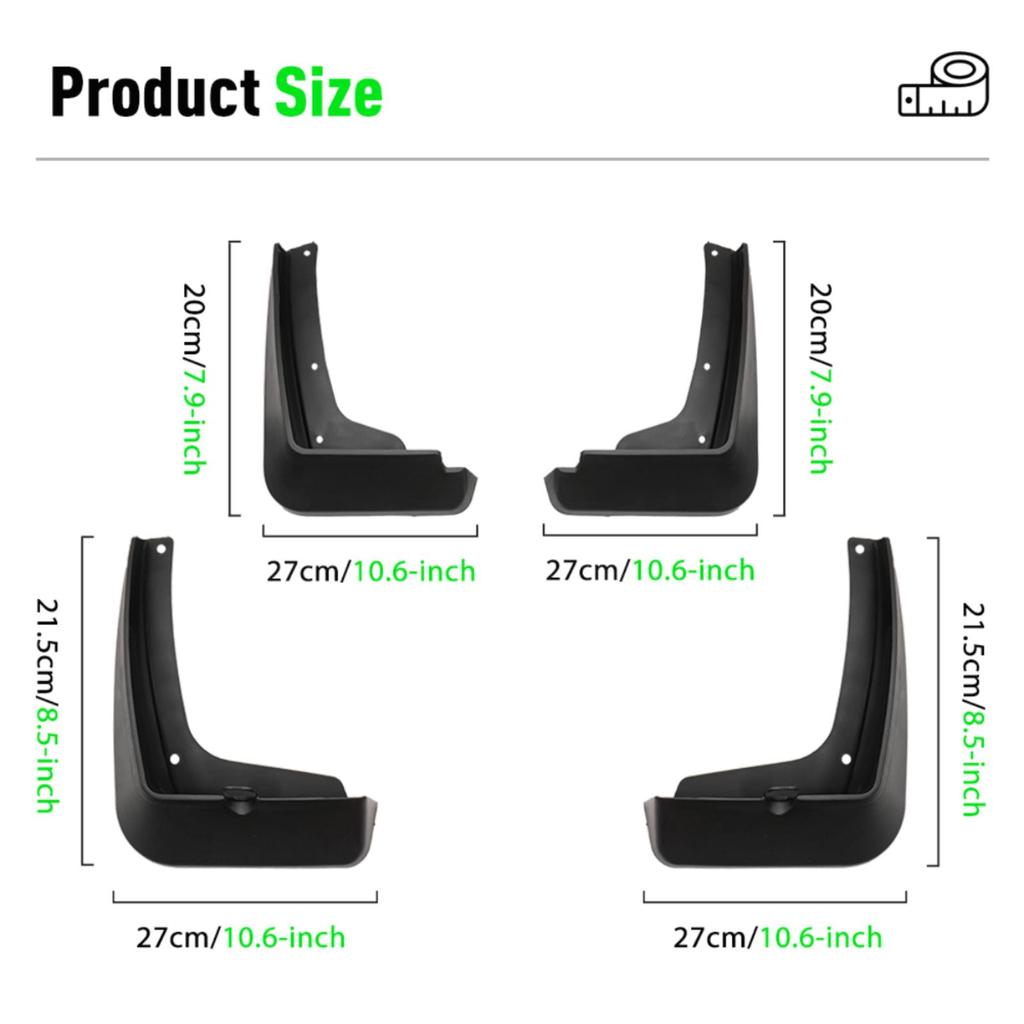 4KS Autoklapy Lapače nečistot Blatníky Autoklapy Kompatibilní s Hyundai Tucson NX4 2021 2022 2023