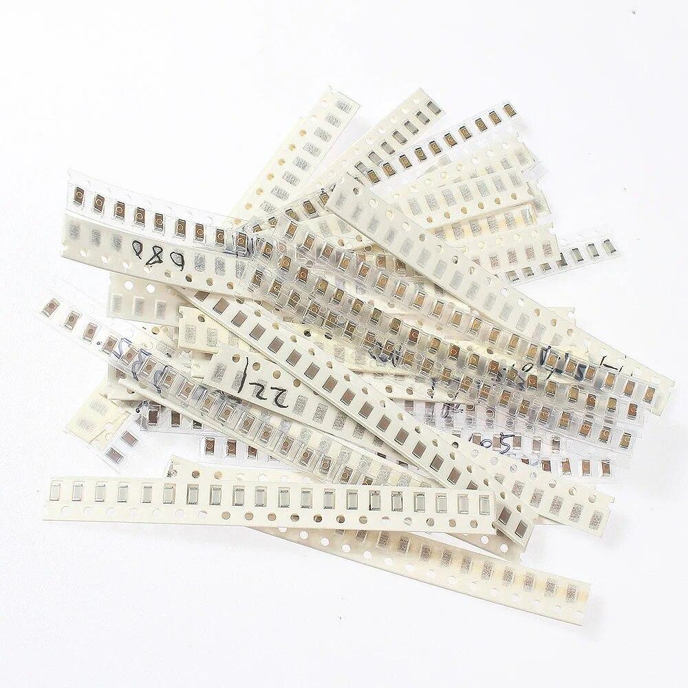 720PCS/Lot 1PF~10UF 1206 SMD Capacitors set, 36 Values 1206 Capacitor Assorted Kit 1PF 4.7PF 6.8PF 10PF 15PF 18PF 20PF 22PF 30PF