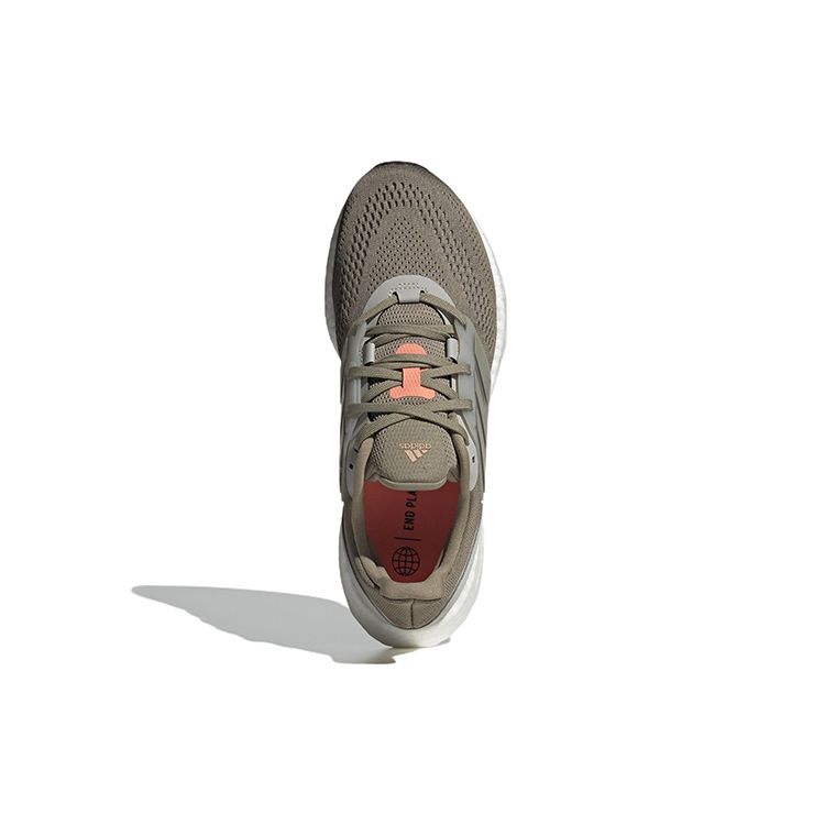 Adidas Pureboost 22 Comfortable Trendy Mesh Cushioning Non-Slip Wear-Resistant Low-Top Short Distance Running Shoes Men Running Shoes Brown HQ1452