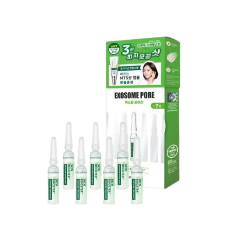 Easydew Ensemble d'Ampoules Skin Booster Shot (1ml × 7 unités + Ampoule MTS 3,5ml Cadeau) Ampoule Exosome Pore Shot