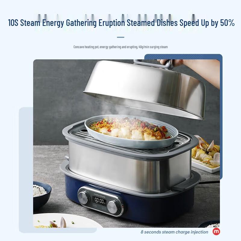 Morphy Richards Multi-functional Electric Steamer CN plug (adapter included)