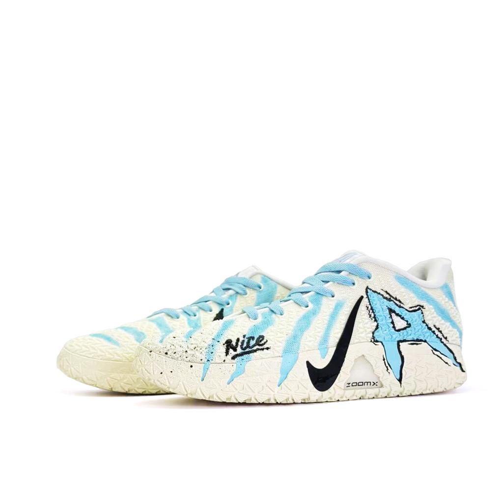 Nike Ja Morant 3 Blue Trace, Court Elf Mesh, Synthetic Leather Breathable Support Grip Low Top ZOOM X Basketball Shoes HF2794-101(Team1356-)
