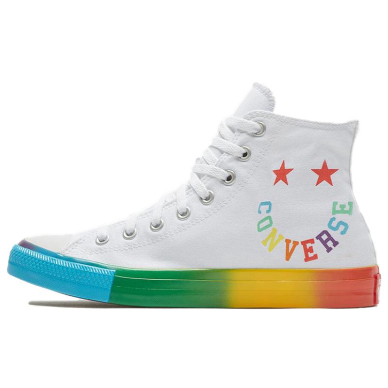 

Converse All Star Hi Smiley Multi Comfortable & Stylish High Top Converse Unisex White 36