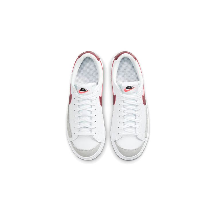 Nike Blazer Low 77 GS White Team Red Kids Sneakers Black DA4074-102