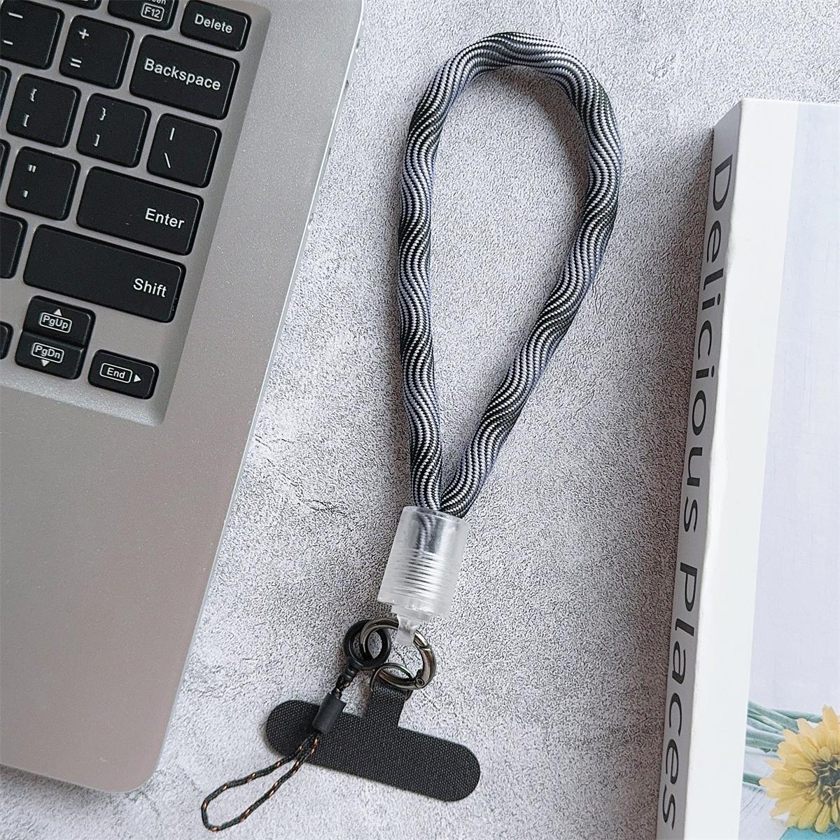 

Camouflage Stripe Phone Strap Portable Anti-loss Hand Bracelet Chain For iPhone 16 15 Pro Max Samsung Flip 4 Coloful Rope Chain Polyester / Nylon