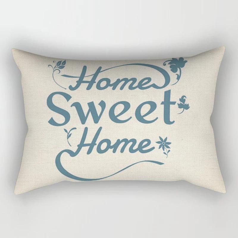 Nordic Sweet Home Light Blue Geometric Pillowcase Decorative Sofa Cushion Cover Pillowcase