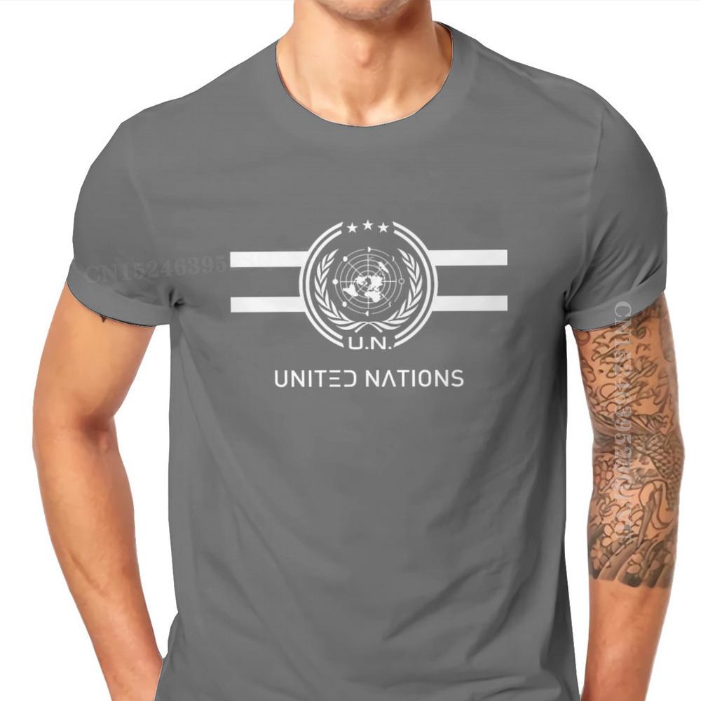 United Nations Logo Hipster TShirts The Expanse Joe Miller James Holden Canterbury TV Male Harajuku Pure Cotton Tops T Shirt
