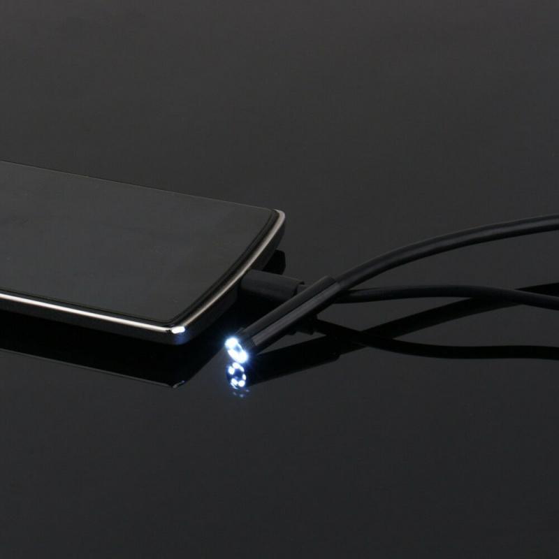Otg 7Mm Usb Endoscope Inspection Camera Borescope Waterproof 6 Led For Android