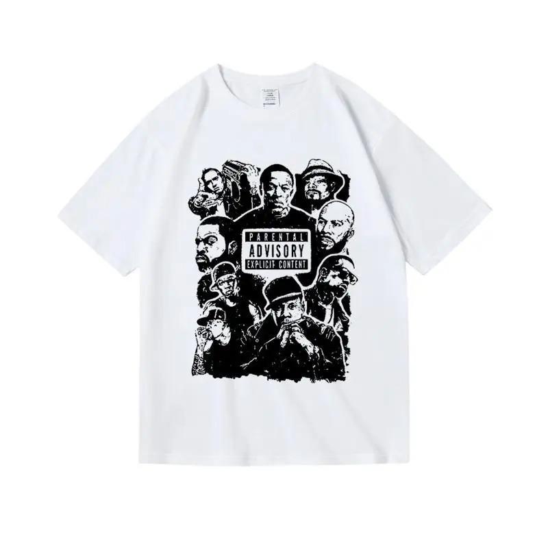 Hip-Hop Golden Age Legends "Parental Advisory Explicit Content" Mustard Vintage Oversized Short Sleeve T-Shirt