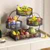 Metal Kitchen Storage Rack 3Tier Vegetable Seasoning Rack Luxury Fruit Basket Rack  Home