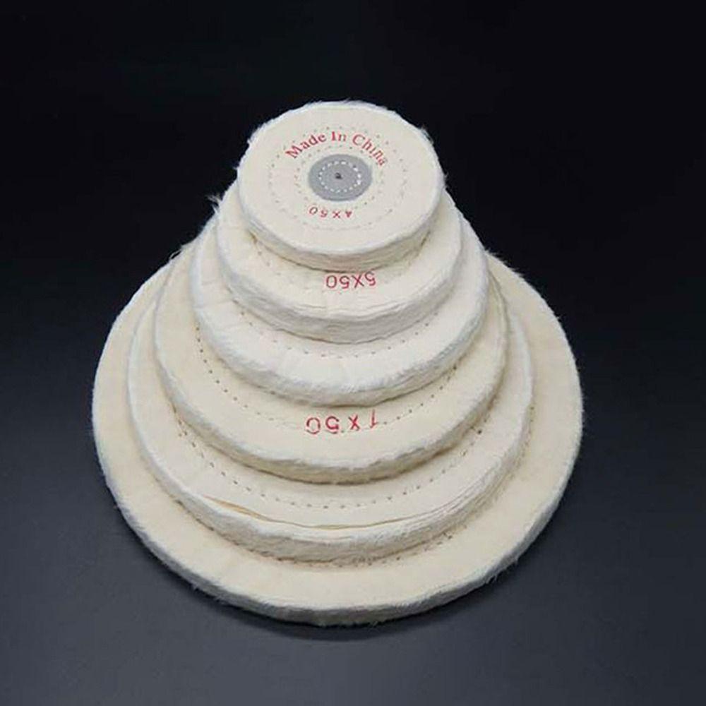 White Cloth Buffing Wheel 2-12in Buffing Wheel Durable Mirror Polish Pad  Jewelry Tools