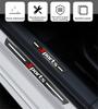 4x Universal Car Door Scuff Sill Cover Panel Step Protector Trim Carbon Fiber