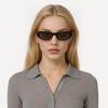 Saint Laurent Oval Plastic Fashion Frame Oval Sunglasses Unisex Sunglasses 713740-Y9901-1000