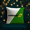 Swiss Airlines S-Swissair Pillow Case Natural Linen Organic Fabric Double-Sided Printing Breathable Perfect For Home Decor