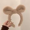 Plush Rabbit Deer Ears Headband Non-Slip Sweet Simple Hair Band with Hairpin, Cute Headdress Jewelry Gift for Women Girls