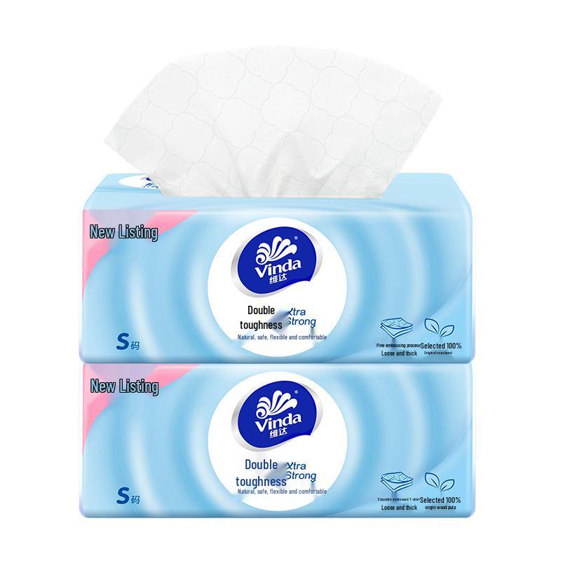 Vinda Tough Embossed Tissue: 24-Pack Household Toilet Paper & Hand Towels