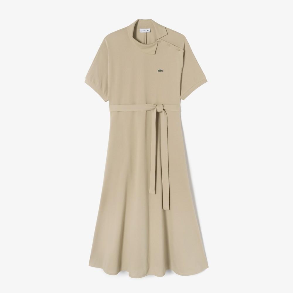 [Lacoste] Women's Diagonal Placket Polo Dress EF508E-56G02S