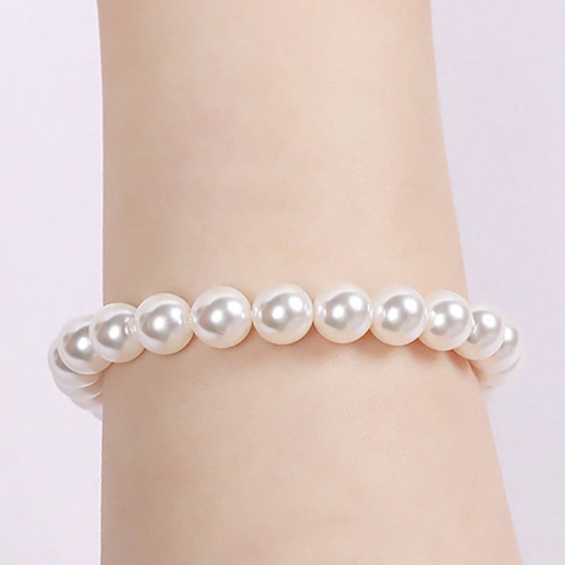 Dana Burton [Magnetic One-Touch] Ballerina Bracelet_8mm Pearl