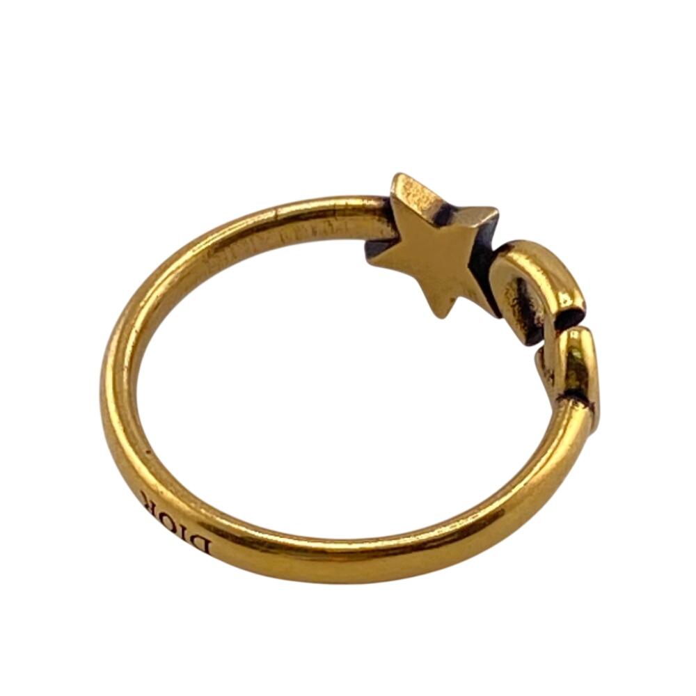 Christian Dior CD logo star Gold Plated Ring gold Gold Plated Women Used