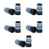 10Pcs Professional Golfing Iron Ferrules for 0.35Inch Tapered Parallel Shafts Colorful Striped Golfing Tapered Ferrules 69HD