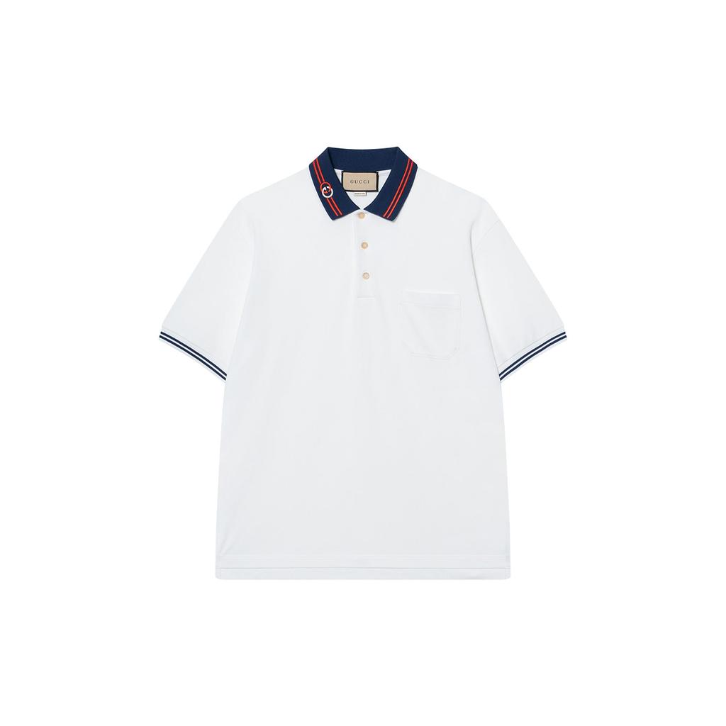 GUCCI SS22 Polo Shirt Men's White 658067-XJDI2-9692