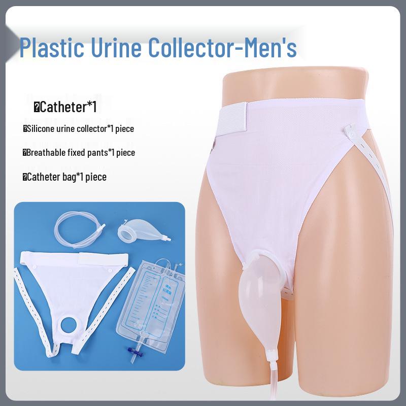 Prodyšné silikonové spodní prádlo pro sběr moči pro ležící muže a ženy