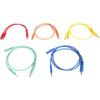 Hosa CMM-500Y-MIX Patch Cables (5-Pack) - 15cm X 1, 30cm X 1, 45cm X 1, 60cm X 1, 90cm X 1