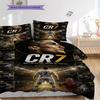Ronaldo's Legacy Bettwäsche (1 Bettbezug + 2 Kissenbezüge, ohne Füllung) Bettwäsche-Set Weihnachts-Geburtstagsgeschenk Weich und bequem