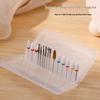 20-Slot Transparent PP Nail Drill Bit Holder for Ceramic & Tungsten Bits