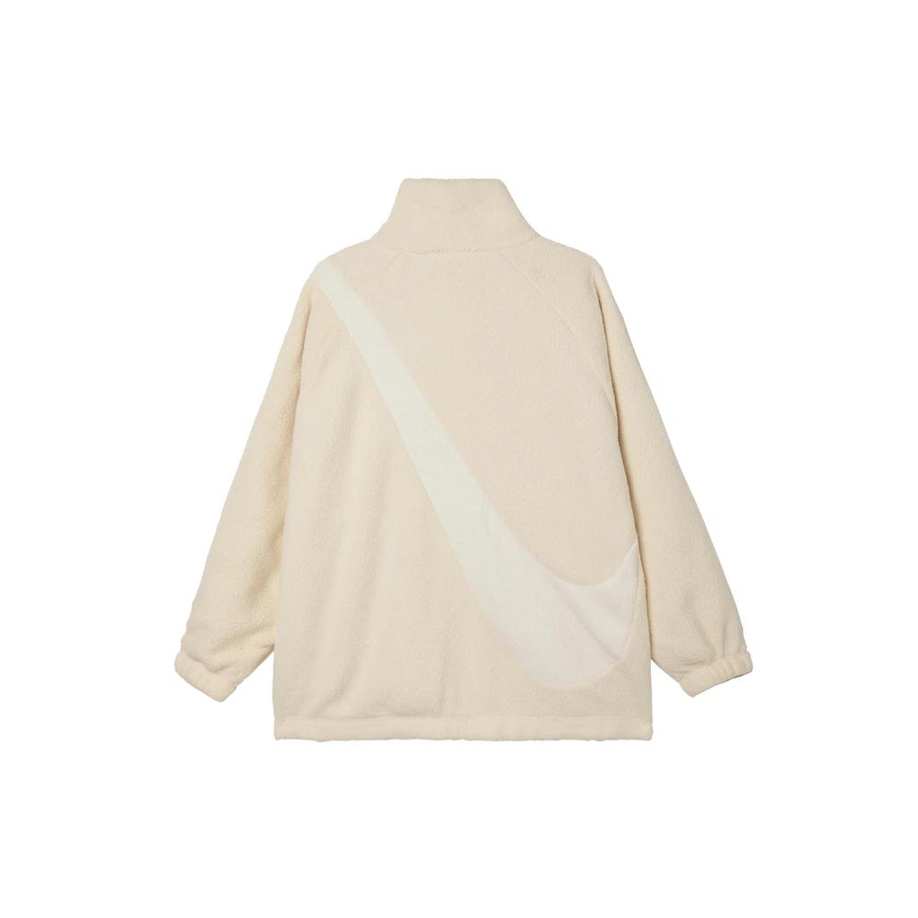 Nike Jackets Women's Beige Stand Collar Moderate (Unisex) Jackets FV8443 110