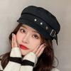 Hat Retro Gatsby Cap For Women Flat Top Ladies Star Beret Sailor Hat Duck Tongue Cap Newsboy Hat