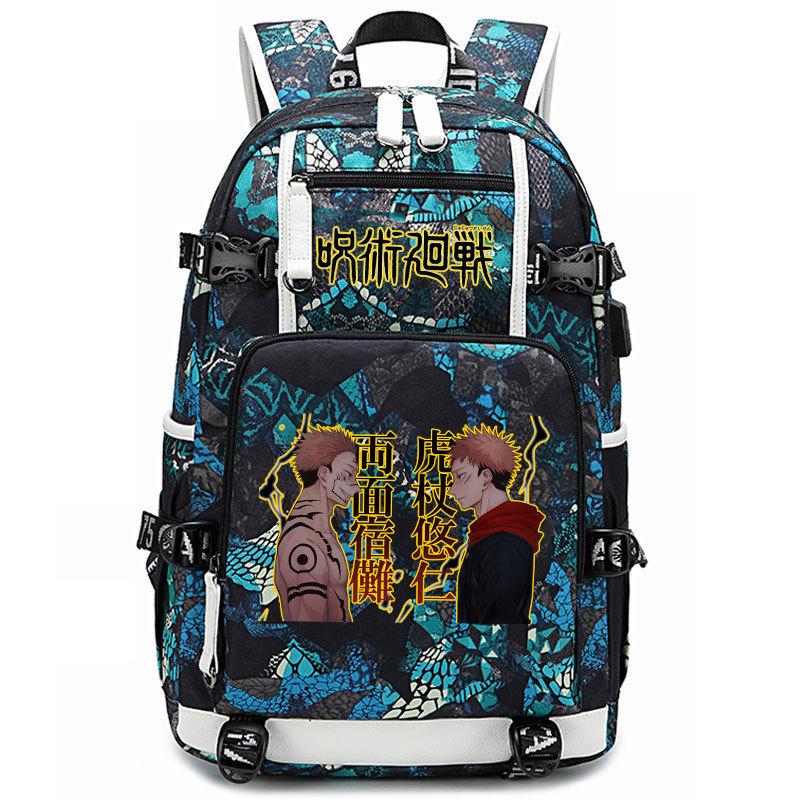 Bag Anime Peripheral Five Wushu Second Dimensional Backpack for Junior High School Students and Elementary School Students Large Capacity Backpack