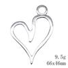 Christmas Decorations Charms Jewelry Gothic Style Peach Heart Charms Pendant Items Craft Pendants