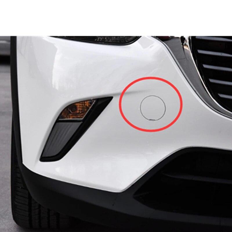Car Accessories Front Bumper Trailer Cap Tow Hook Cover For Mazda CX-3 CX3 DK 2014- Part Number D10J-50-A12A