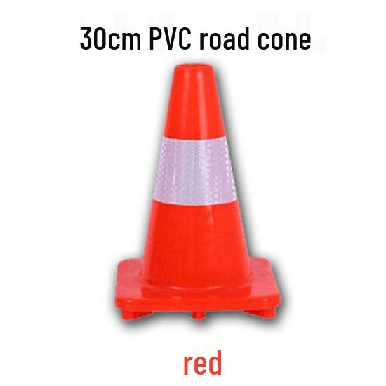 70cm Reflective PVC Road Safety Cone with Rubber Base