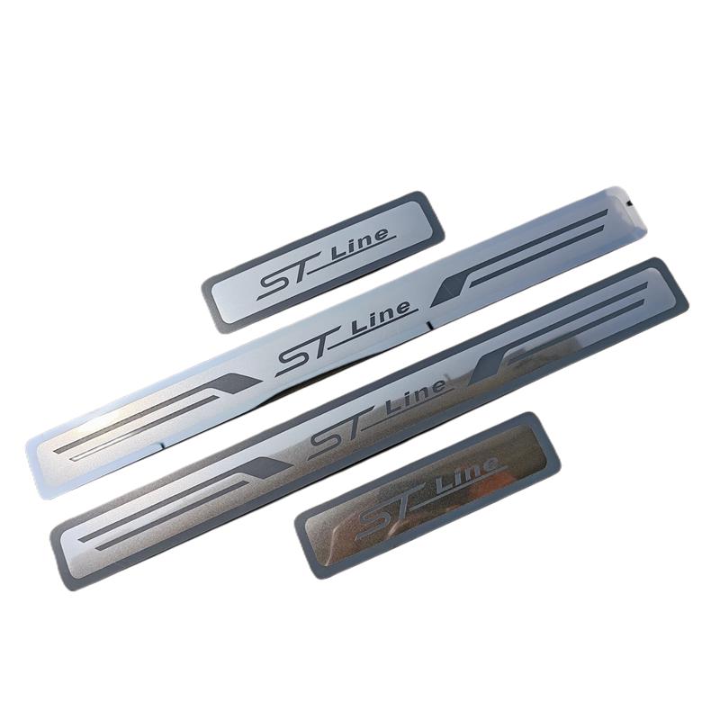 For Fox ST Line Ruiji Kuge Welcome Pedal Modify Dedicated Stainless Steel Ultra-thin Door Sill Plate Interior Accessories