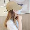 Women Girls Y2K Sun Visor Hat Wide Brim Summer UPF 50+ UV Protection Beach Panama Cap