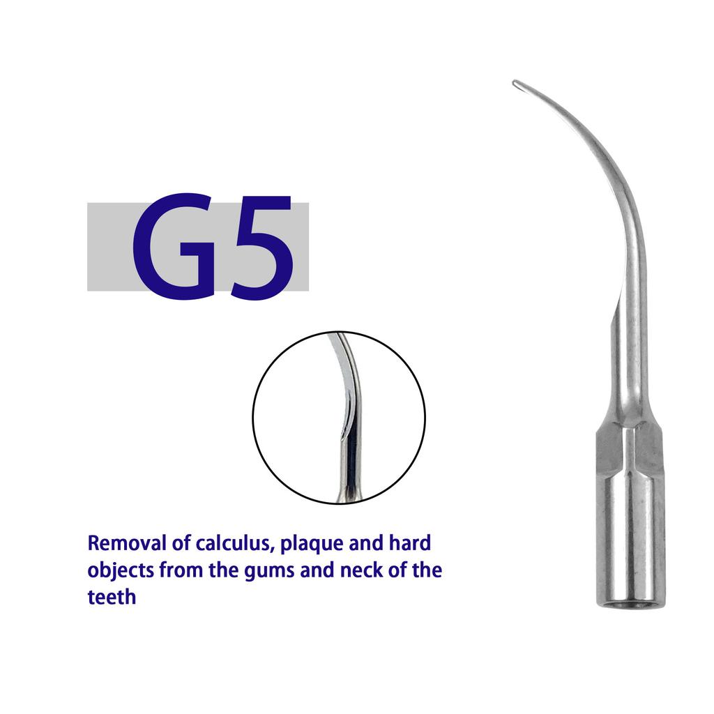 5Pcs Dental Ultrasonic Scaler Tips Fit Ems Woodpecker Dte Satelec G1-G6 E1-E5 P1 P3 P4 Gd1-Gd6 Pd1 Pd3 Pd4 Ed1 Ed2