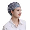 Printed Polyester Cotton Bouffant Scrub Caps Breathable Lightweight for Catering Chef Food Service Staff Work Use